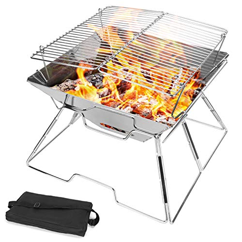 EverCamp - Portable Firepit Grill Combo
